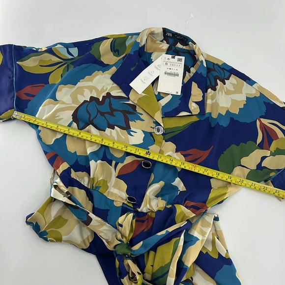ZARA Women’s Floral Jumpsuit Size Small NWT - Picture 10 of 17